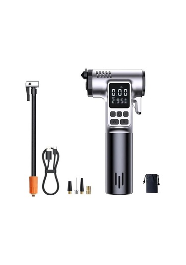 Coofbe 4in1 150psı 4000mah Şarjlı Araç Lastik Şişirme Pompası+emniyet Kemer Kesici+cam Kırıcı+led Işıklı