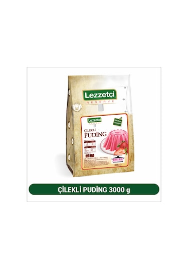 Lezzetçi Çilek Aromalı Puding 3 KG