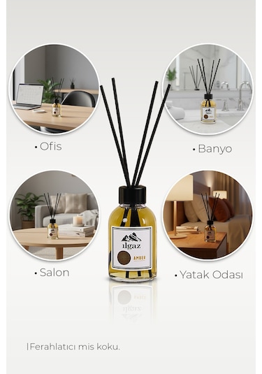 Ilgaz Oda Kokusu Bambu Çubuklu Misk Amber 110 ML