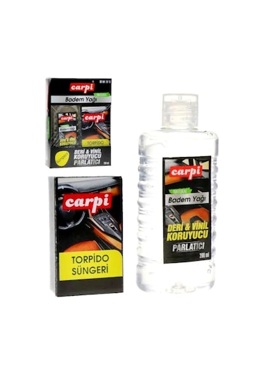 Carpi Lastik Parlatıcı Vinil Deri Koruyucu Badem Yağı-süngerli 200ml