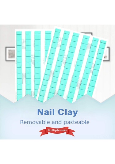 Shineyee 90 Parça Tırnak Yapıştırıcı Macunu & 500 Adet Çıkarılabilir Tırnak Yapıştırıcı Seti - Çok Amaçlı Yeniden Kullanılabilir