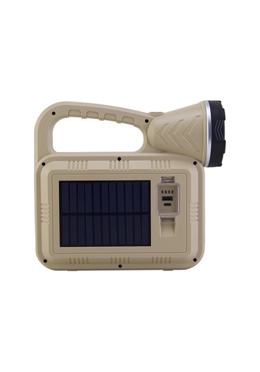 Panther Pt-2209 Usb Şarjlı Solar El Feneri Bej