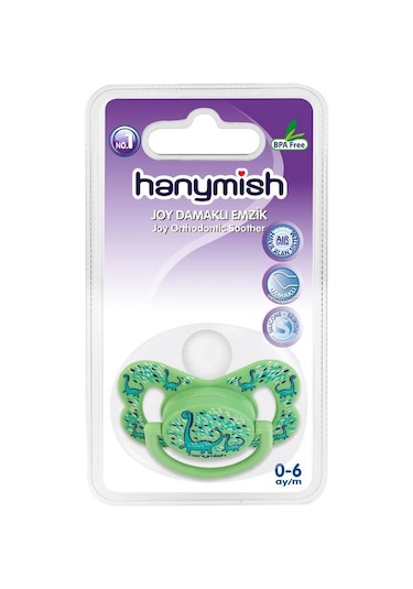 Hanymish 106 Joy Damaklı Emzik No:1 0-6 Ay Yeşil