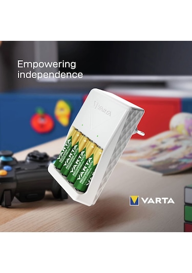 Varta Plug  Şarj Cihazı+8x2100mAh AA Şarjlı Kalem+ÇANTA