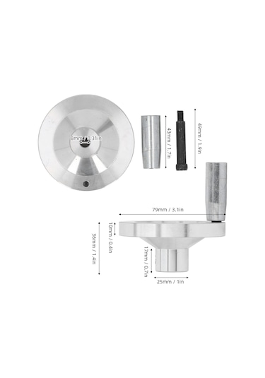 Geeksen Cnc Alüminyum El Çarkı - 0618, Cj18, Cj0618a, 7x10, 7x12, 7x14 Mini Torna İçin Yüksek Hassasiyetli Döner Kollu El Çarkı