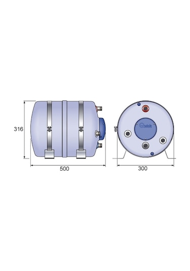 Quick Nautic Boiler. B3 Serisi. 20Lt 220V