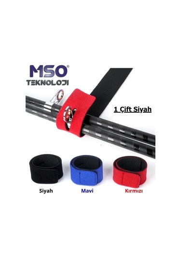 MSO Olta Balıkçılık Kamış Neopren Esnek Strap Bant Bağı