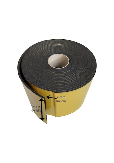Araç Titreşim Yalıtım Bantı Kauçuk 6 Mm x 20 Cm En x 10 m