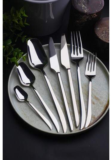 Nirvana 12 Kişilik 84 Parça Çatal Kaşık Bıçak Takımı Metal