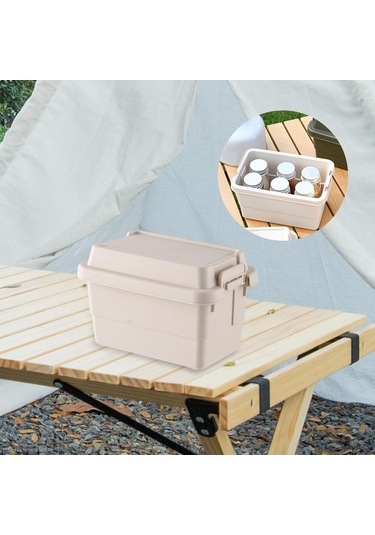 Suntek Açık Saklama Kutusu Kamp Seyahat Yürüyüş Bej Bej