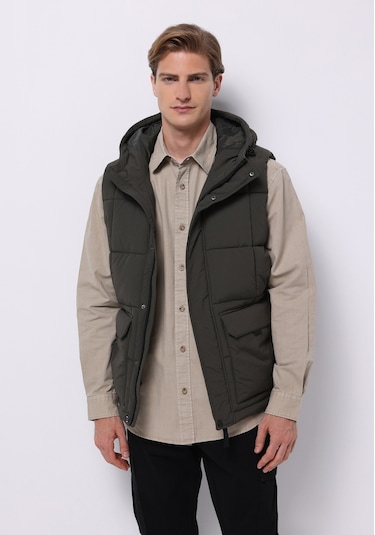 Colins Regular Fit Erkek Yeşil Yelek Cl1076195 Q1.v1 Kha Haki