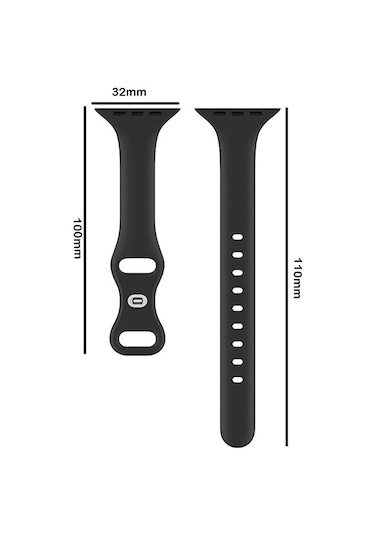 Wozlo iOS Uyumlu Watch 1, 2, 3, 4, 5, 6, 7, 8, Se Silikon Kordon Kayış - S-m Beden 38/40/41mm - Bordo