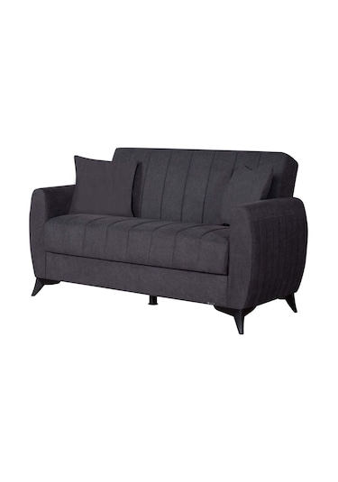 Linda Iki Kişilik Kanepe Yüksek Ayaklı Antrasit Antrasit