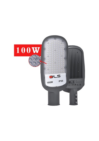 100W Led Yol Sokak Armatür DLS Park Bahçe Çevre Site Bina Dış Mekan Lamba Aydınlatma Ledli Sokak Armatürü ST-GL100 Beyaz