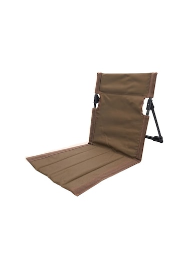 Dashanshop 1 Adet Kahverengi Ultra Hafif Katlanır Sandalye Kamp Plaj Bahçe Oxford Bez Alüminyum Boru Kahverengi