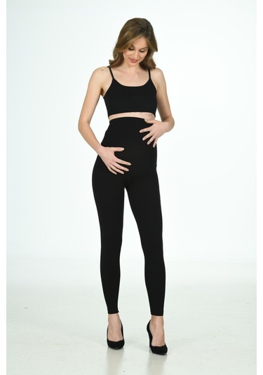 Mary Lüx Kadın  Siyah Hamile Taytsiyahxl Siyah