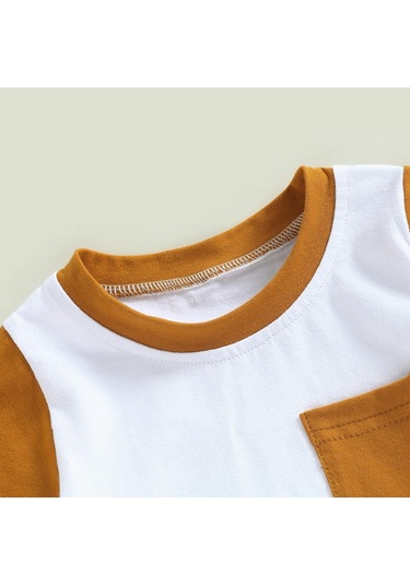 Kahverengi Kısa Setler Bebek Boys İçin Giysiler Yaz 2023 Yenidoğan Çocuk Giyim Bebek Öğeleri Şeyler Kısa Kollu Üstler Ve Şort Takım Elbise Kahverengi