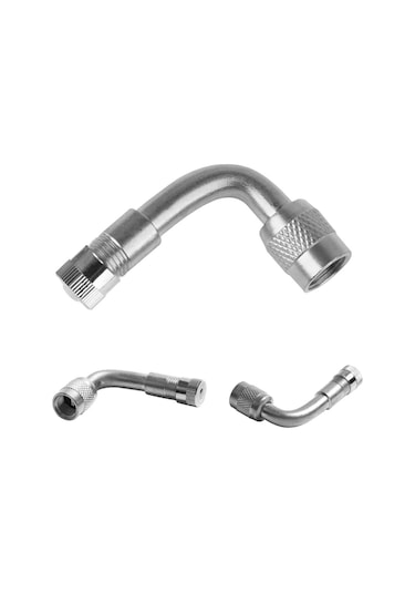 Dofolink 90 Derece Bakır Lastik Valfi Uzantı Kolu, Otomobil Motosiklet Kamyon İçin Metal Kapaklı, Kolay Kurulumlu, Sıkıştırma Ve Kontrol İçin Uyumlu