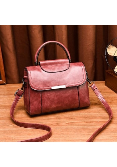 Pembe 2023 Yeni Moda Retro Çanta İlkbahar Ve Yaz Yeni Moda Basit Omuz Askılı Çanta Kadın Çantası Pembe
