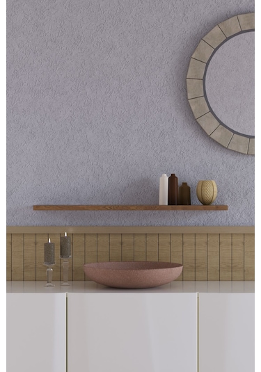 Yankı-BYEG 70 cm Safir Meşe Mdf Gizli Bağlantı Duvar Rafı