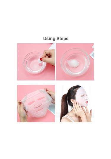 Qingmipy 50'li Paket Saf Pamuklu Yüz Maskesi - Nemlendirici, Seyahat Dostu, Dıy Cilt Bakımı İçin Pratik Çözüm