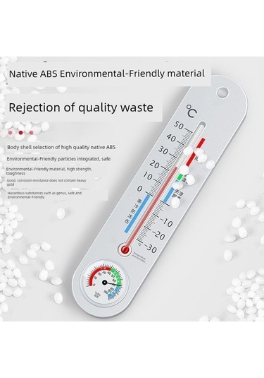 Trendooze Gümüş Askılı İç Ortam Termometre-higrometre 9013 - Özel Hediye İçin