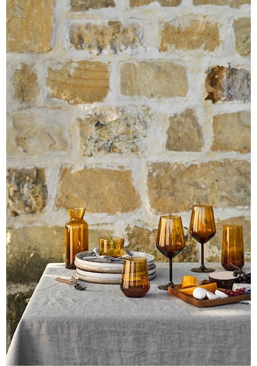 Rakle New Iconic 4'lü Su Bardağı Seti Amber 425 Cc