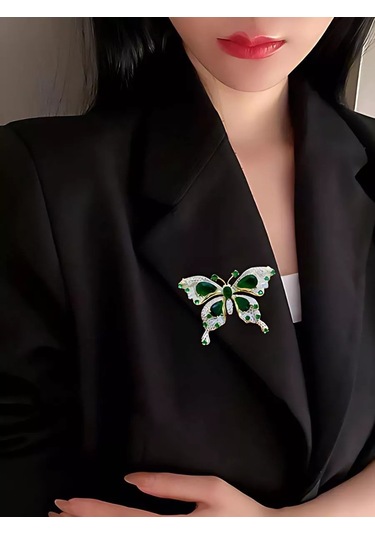 Bijoubijou Broş Takı Kelebek 250533543 Altın Rengi