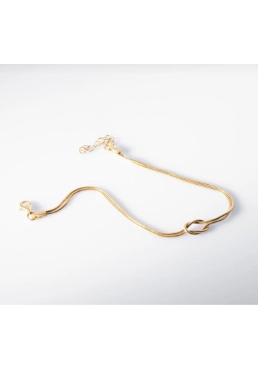 Çelik Düğüm Bileklik Sonsuz Sevgili-arkadaş Bilekliği Gold Gold