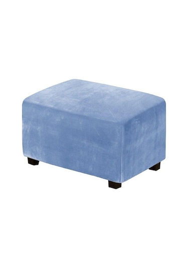 Gökyüzü Mavisi 4 Boyutları Kadife Dayanıklı Özelleştirilmiş Streç Ayak Dayama Osmanl Kapak Katlanır Depolamalı Tabure Puf 56930926