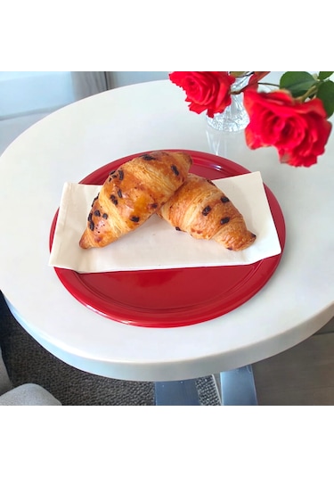 Metal Tepsi Metal Tabak 6 Adet Yuvarlak Çay Ve Kahve Sunum Tepsis