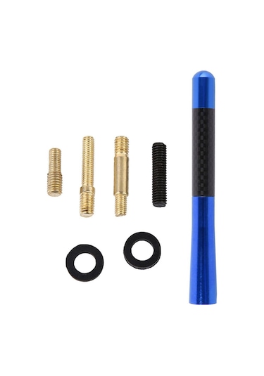 Daihatsu Yrv Uyumlu Karbon Mavi Oto Radio Anteni Çubuk Anten