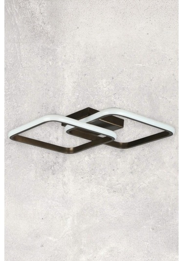 Kira Modern Tasarım Bronz Renk Salon - Mutfak - Hol Beyaz Led 2 Li Avize Bronz