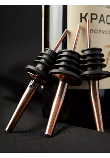 Maks Wıne Yağ Ve Şarap İçin Şişe Dolumu Seti 169177467 Bronz Rengi