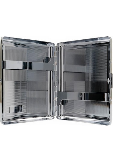 Giftbox Kare Desen Metal Sigara Tabakası