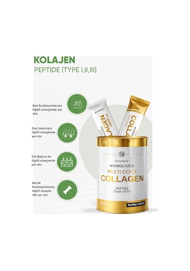 Aromel Hydrolyzed Multi Gold Hidrolize Kolajen 10000 Mg 30 Saşe