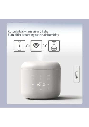 Folinda Tuya Wifi Akıllı Sıcaklık Nem Sensörü - Cihaz Senkronizasyonu, Mobil Uyarılar Ve Gerçek Zamanlı İzleme, 1 Adet Pil Dahil Değil