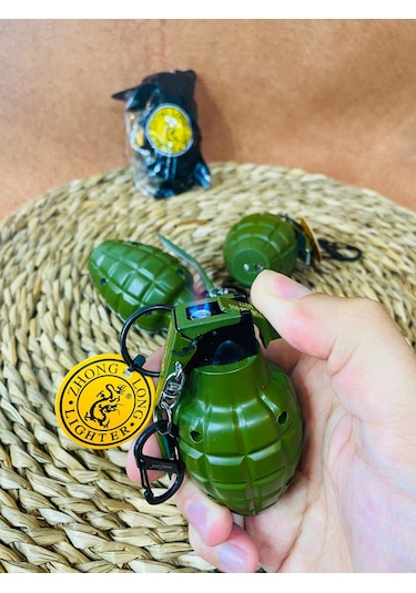 El Bombası Modeli Metal Pürmüzlü Çakmak