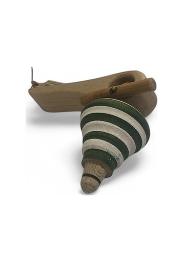 Neşeli Ahşap Topaç Yeşil