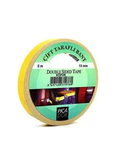 Picador Çift Taraflı Köpük Bant 15mmx5m Kn002