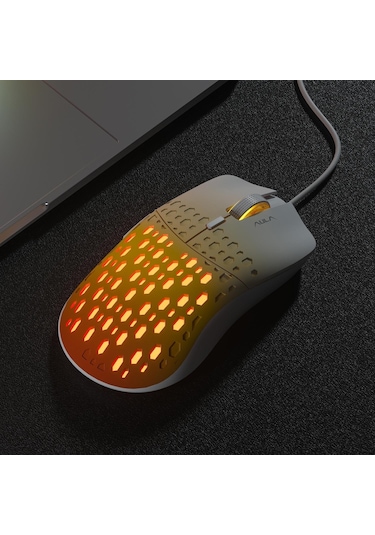 Aula S11 Pro 3600 DPI RGB Optik Oyuncu Mouse