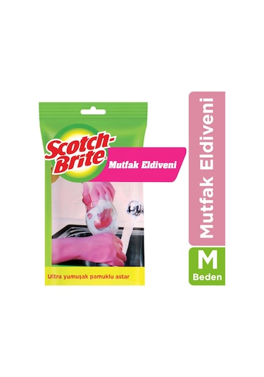 Scotch Brite Temizlik Eldiveni Pembe M