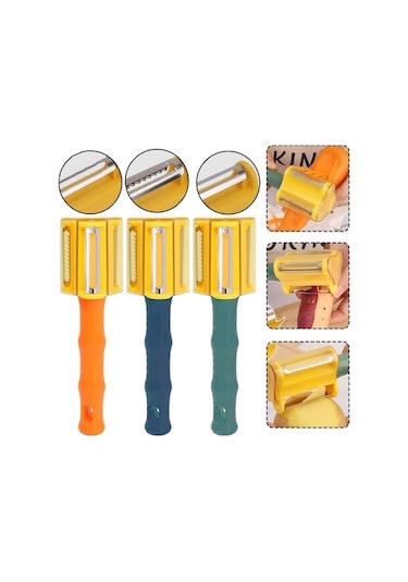 Ulzyvf 3'ü 1 Arada Paslanmaz Çelik Ev Mutfak Sebze Meyve Soyma Bıçağı Diğer Diğer