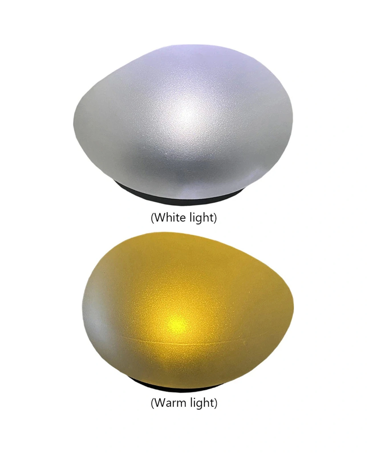 Geeroyoo Güneş Enerjili Çimen Taşı Lambası - Ip55 Su Geçirmez Bahçe Aydınlatması, 8 Saat Sürekli Işık, Sıcak Sarı Işık, Zımpara Camlı Dış Mekan Dekorasyonu Sarı