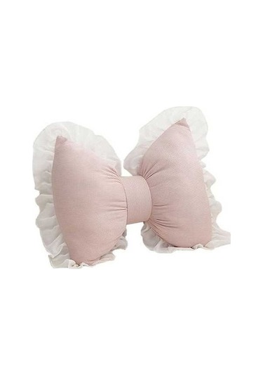 My Topped Yastık Fiyonk Şeklinde Nefes Alabilen Pembe Pembe Suntek Yatak Pembe Pembe