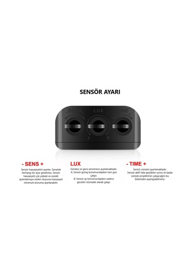 YCL 50 W Sensörlü DOB Led Projektör- Beyaz 6500K- IP65-AL-S-2050B