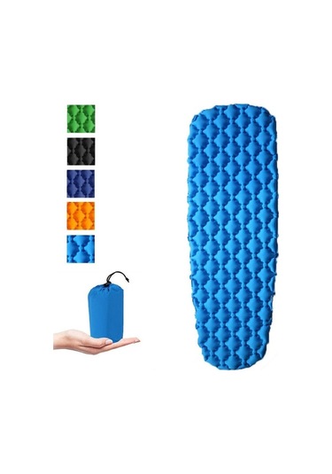 Wondernest Yürüyüşü Yok Yatak Yastık Yastığı Uyku Şişme Mavi Mat Kamp Için Hava Yatağı Gm-am04 Eşkenar Dörtgen Açık - Xp Altın