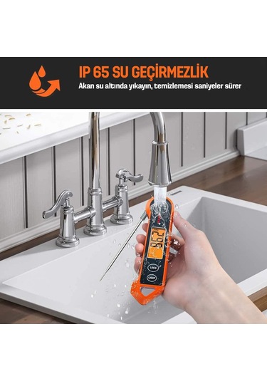 ThermoPro TP19H Su Geçirmez Katlanabilir Gıda Termometresi - T07597