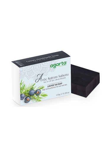 Agarta El Yapımı Ardıç Katranı Doğal Katı Bitkisel Sabun 150 G