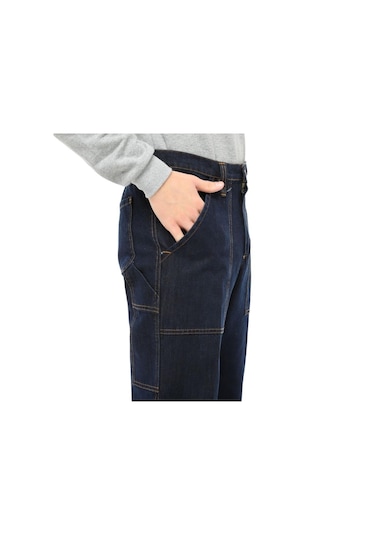 Şensel, Reflektörlü Kışlık Kot İş Pantolonu, Lacivert -82E445-